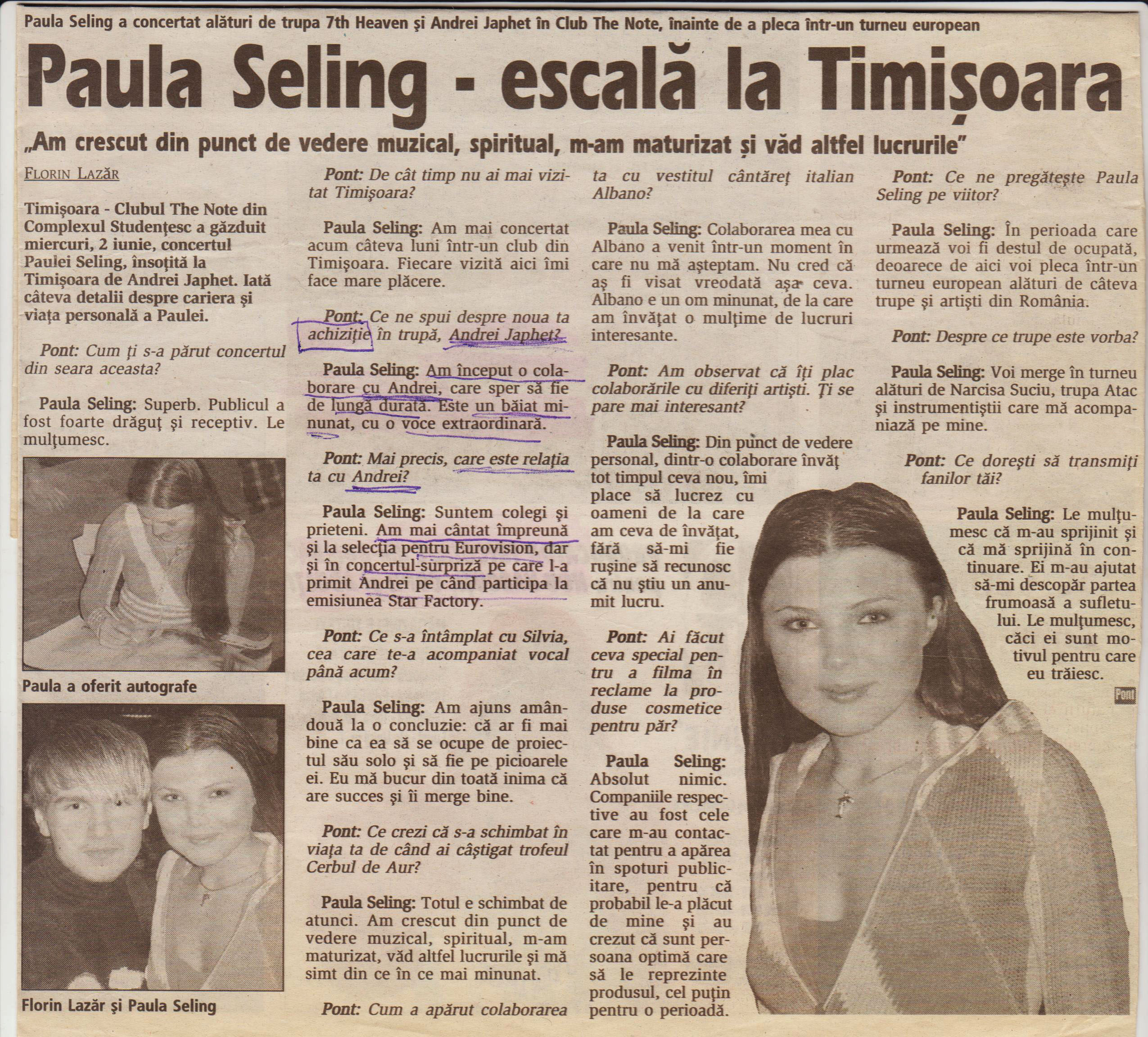 Material de presă — La o scoala de modeling - instructor la sectia muzica si canto - Oprea Viorica.