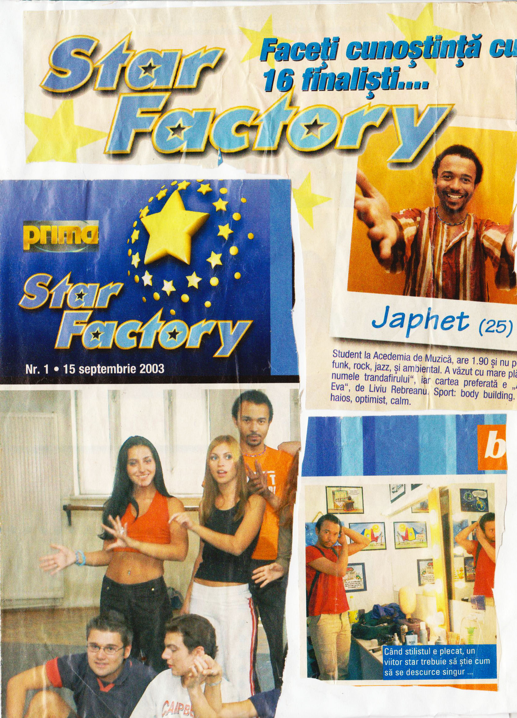 Material de presă — Institutul Intercultural – EURO SHOW – personaj principal fiind Andrei Japhet, pe cand nu avea pe internet materiale in care a devenit ANDREI J. K. NIVEN. Desi a facut canto si la Bucuresti. Cu mari artisti de nivel national, Andrei a afirmat, in niste imprejurari ca nimic in plus na intalnit in acele ore de studiu vocal - fata de elemente de cant, practicate in pregatirea cu instructorul din Timisoara - Oprea Viorica. Sunt 8 materiale de presa.
